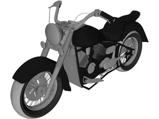 Yamaha Dragstar (2007) 3D Model preview