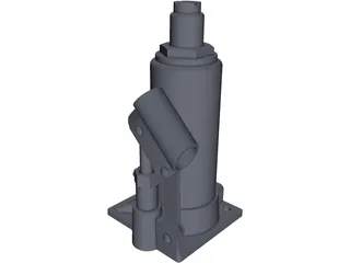 Hydraulic Jack 3D Model preview