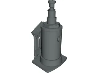 Hydraulic Jack 3D Model preview