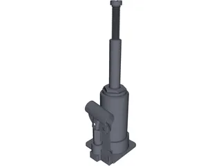 Hydraulic Jack 3D Model preview
