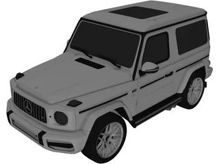 Mercedes-Benz G63 Coupe (2019) 3D Model preview