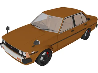 Toyota Corolla DX 3D Model preview
