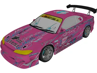 Nissan Silvia S15 Yashio Factory Drift 3D Model preview