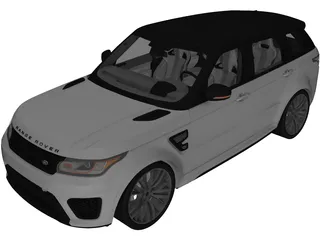 Range Rover Sport SVR 3D Model preview