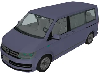 Volkswagen Caravelle (2018) 3D Model preview