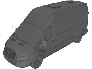 Ford Transit Hightop (2018) 3D Model preview