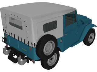 Toyota Land Cruiser [J20] (1958) 3D Model preview