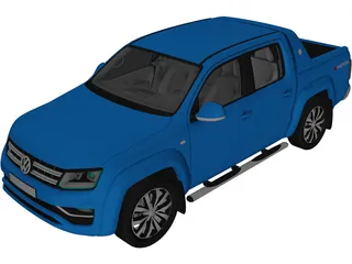 Volkswagen Amarok (2018) 3D Model preview