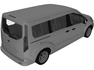 Ford Tourneo Connect (2014) 3D Model preview