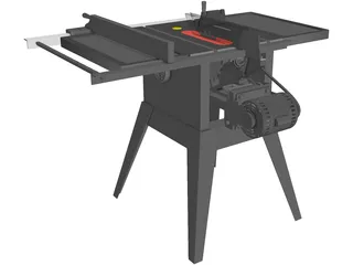 Table Saw 3D Model preview