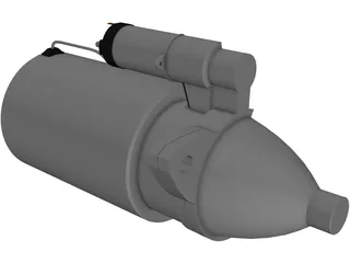 Starting Motor Cutway 3D Model preview