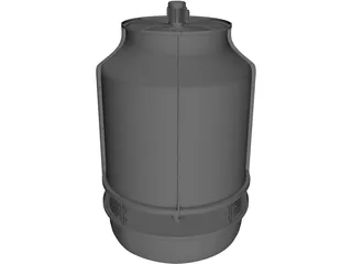 Cooling Tower 3D Model preview