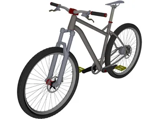 Mountain Bike 3D Model preview