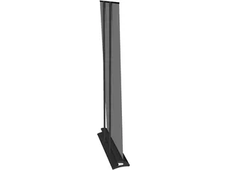 Stand Roll Up 3D Model preview