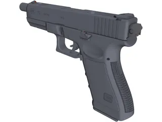 Glock 17C 3D Model preview