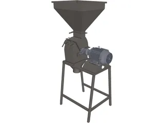 Grain Crusher 3D Model preview