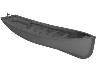Canoe River 3D Model preview
