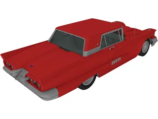 Ford Thunderbird (1958) 3D Model preview
