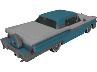 Ford Galaxie 500 (1958) 3D Model preview
