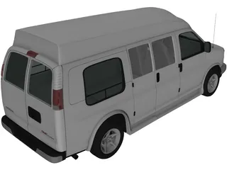 GMC Savana (1997) 3D Model preview