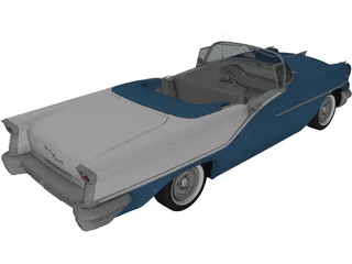 Oldsmobile Starfire 98 Convertible (1957) 3D Model preview