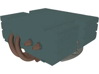 Noctua NH-L9X65 CPU Cooler 3D Model preview