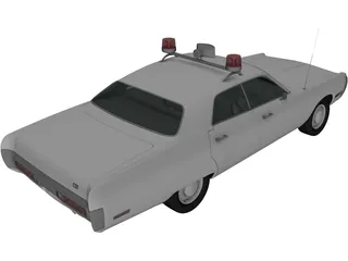 Plymouth Fury Police (1967) 3D Model preview