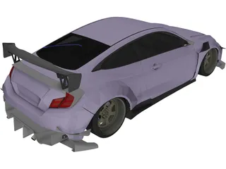 Honda Civic SI [Tuned] (2017) 3D Model preview