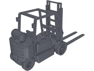 Forklift 3D Model preview