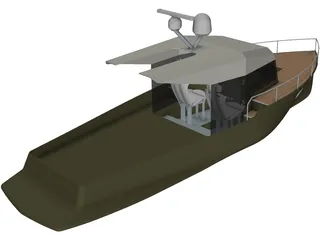 Baycruiser Yacht 3D Model preview