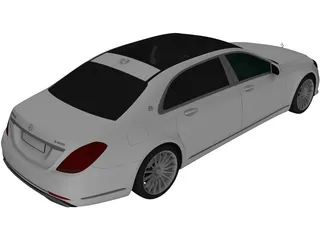 Mercedes-Maybach S650 [W222] 3D Model preview