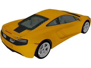 McLaren MP4-12C (2011) 3D Model preview