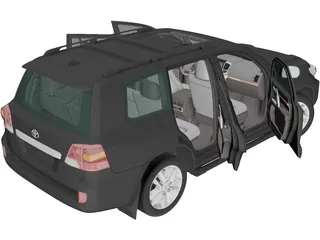 Toyota Land Cruiser [J200] (2012) 3D Model preview