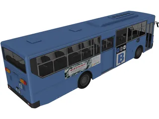 Daewoo Korea Bus 3D Model preview