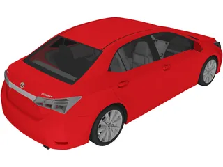 Toyota Corolla (2016) 3D Model preview