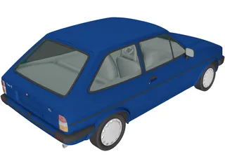 Ford Fiesta (1983) 3D Model preview