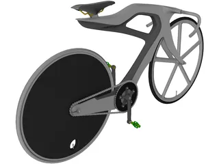 Road Bike Concept 3D Model preview