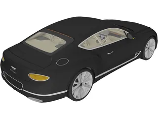 Bentley Continental GT (2019) 3D Model preview