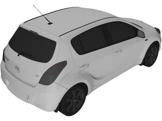 Hyundai i20 3D Model preview