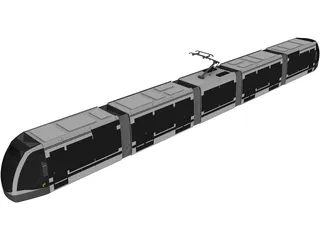 Tram 3D Model preview