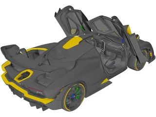 McLaren Senna (2019) 3D Model preview