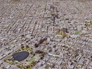 Los Angeles Downtown, California, USA (2019) 3D Model preview