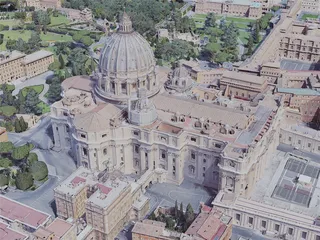 Vatican City, Rome, Italy (2019) 3D Model preview