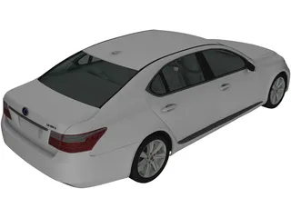Lexus LS 600h [XF40] (2010) 3D Model preview