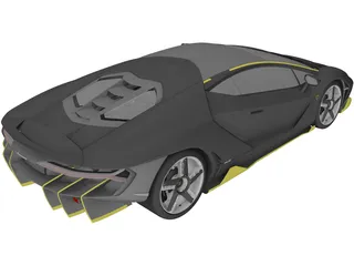 Lamborghini Centenario (2016) 3D Model preview