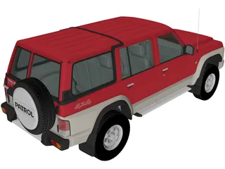 Nissan Patrol 5-door [Y60] (1987) 3D Model preview