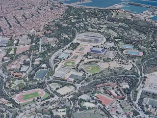 Barcelona City, Spain (2019) 3D Model preview