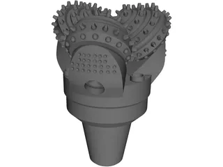 Tricone Drill Bit 3D Model preview