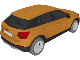Audi Q2 (2017) 3D Model preview