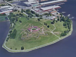 Baltimore City, MD, USA (2019) 3D Model preview